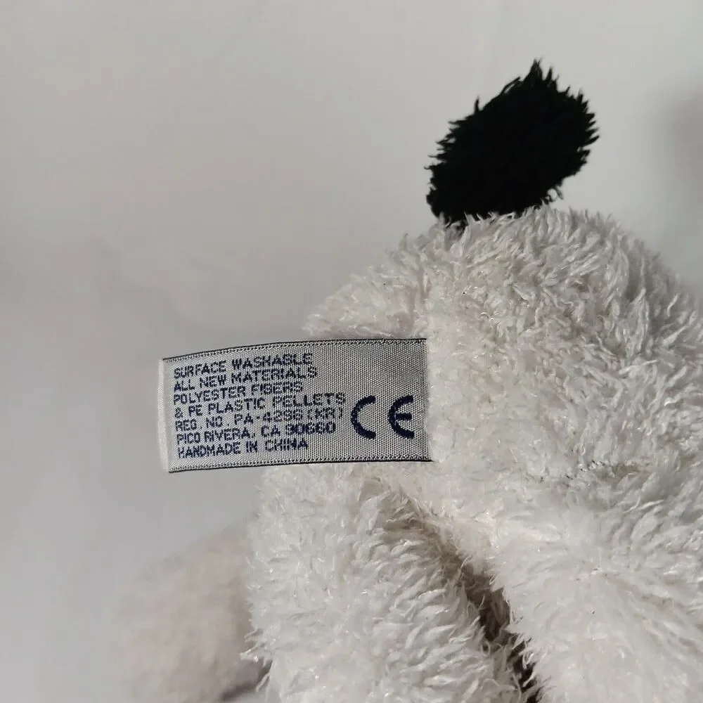 Aurora Plush Dog Puppy Lolly Gagz White w/ Patches Floppy Long Legs Lovey Pup